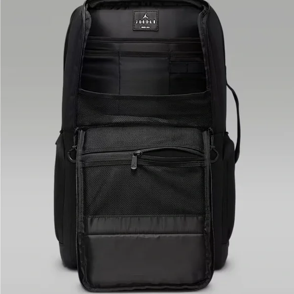 Jordan Black Tactical Backpack with Structured Design - Picture 4 of 10